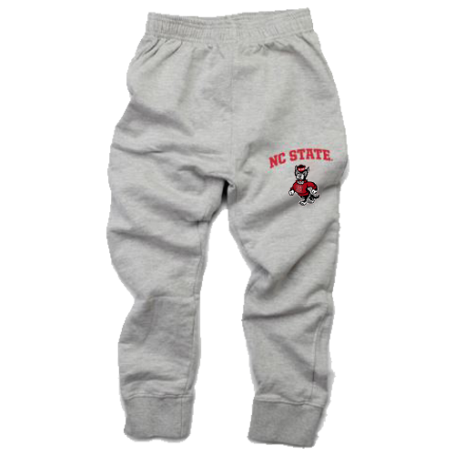 NC State Wolfpack Toddler Oxford Grey Strutting Wolf Sweatpants