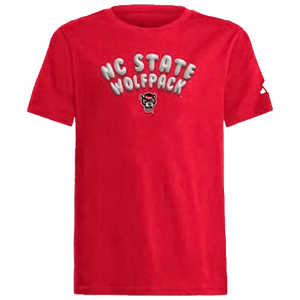 NC State Wolfpack Youth Red Fresh Bubble Letter T-Shirt