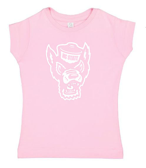 NC State Wolfpack Toddler Pink Wolfhead T-Shirt