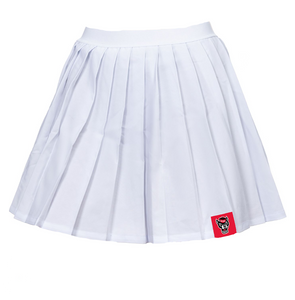 NC State Wolfpack Women's White Pleated Skort