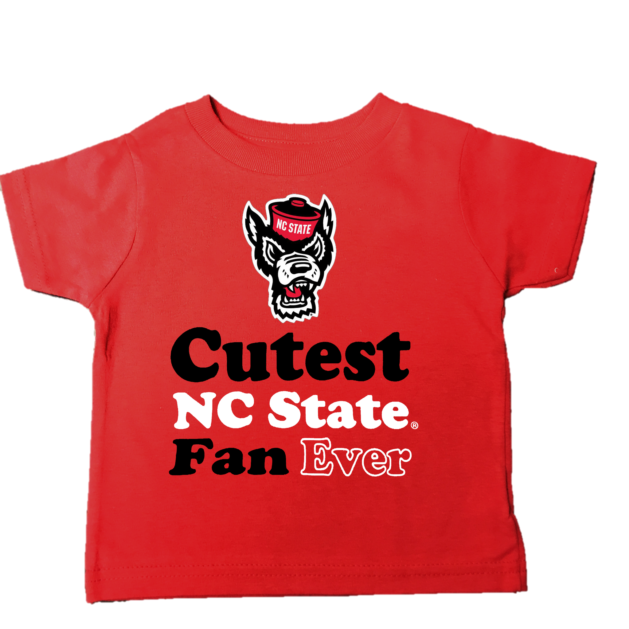 NC State Wolfpack Infant and Toddler Red "Cutest NC State Fan Ever" T-Shirt