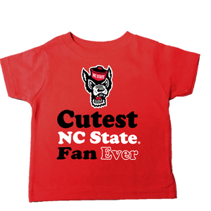 NC State Wolfpack Youth Red "Cutest NC State Fan Ever" T-Shirt