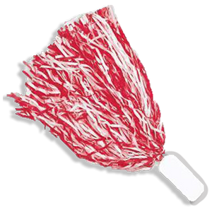 NC State Wolfpack Red and White Pom Poms