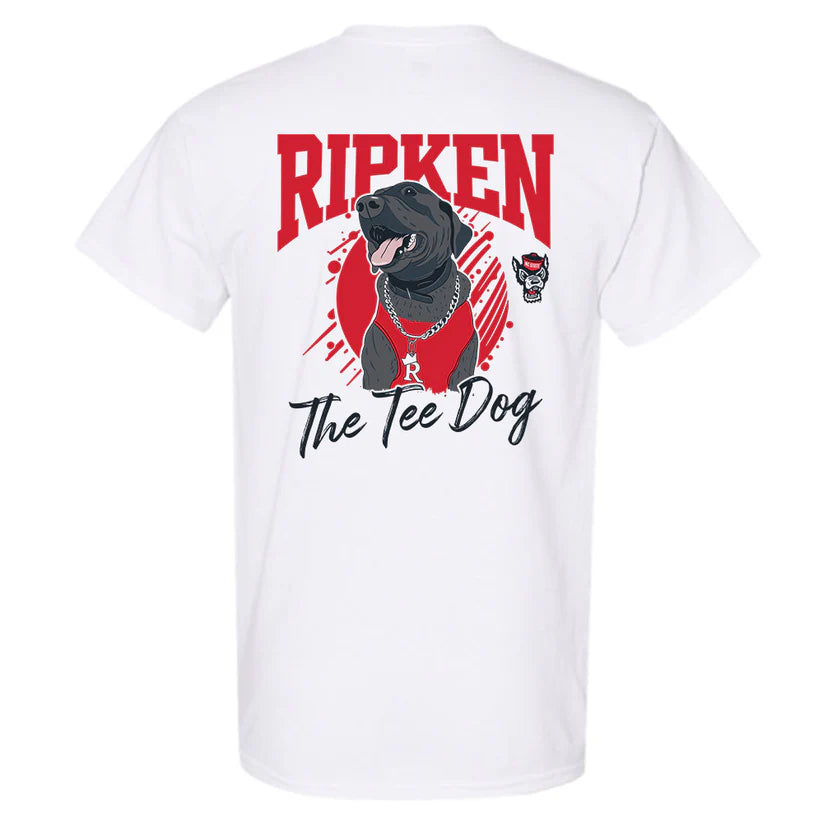 NC State Wolfpack Youth White Ripken "The Tee Dog" T-Shirt