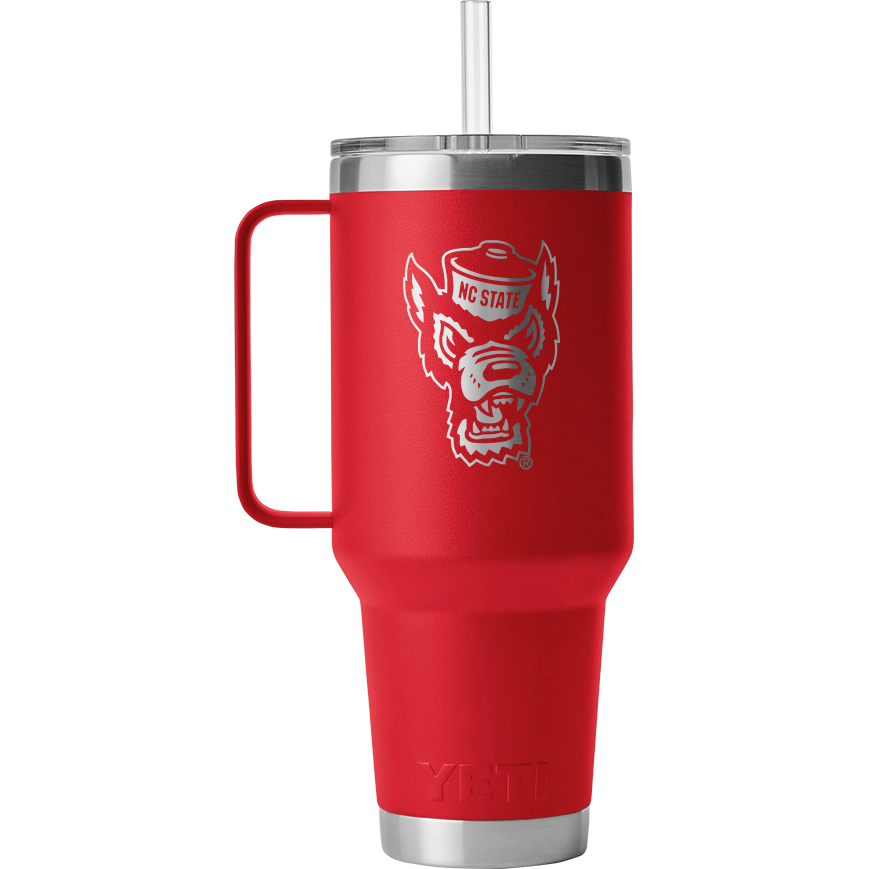NC State Wolfpack Red Yeti 42oz Travel Mug w/Straw