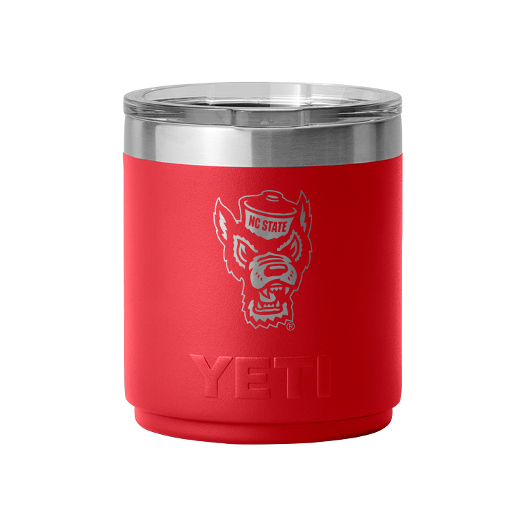 NC State Wolfpack Yeti Red Wolfhead 10oz. Lowball