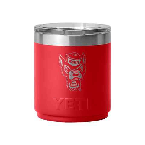 NC State Wolfpack Yeti Red Wolfhead 10oz. Lowball
