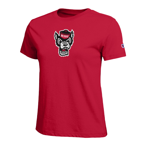 NC State Wolfpack Red Women's Core Wolfhead T-Shirt