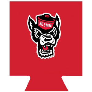 NC State Wolfpack Red Wolfhead Insulated Can Koozie