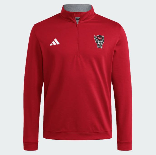 NC State Wolfpack adidas 2025 Red Wolfhead Elevated 1/4 Zip