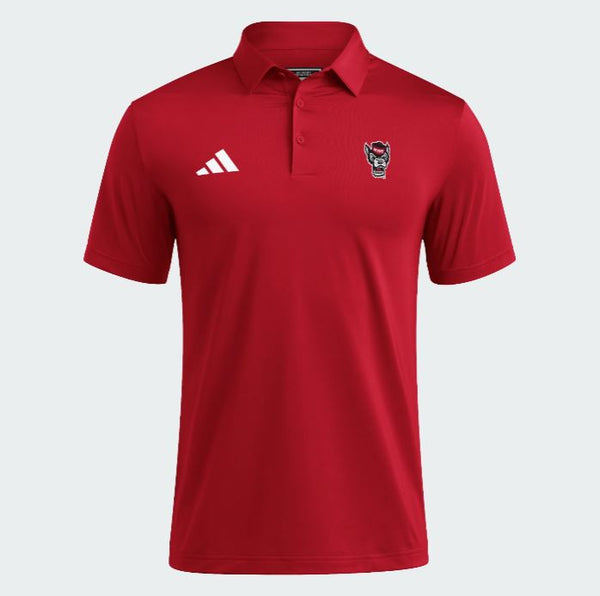 NC State Wolfpack adidas 2025 Red Wolfhead Ultimate365 Polo