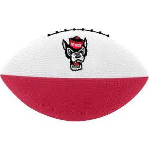 NC State Wolfpack Red and White Wolfhead Junior Football