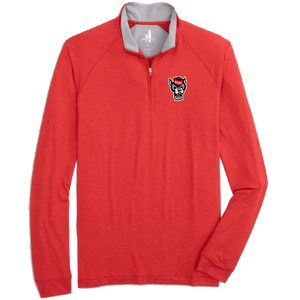 NC State Wolfpack Johnnie-O Red Freeborne Wolfhead 1/4 Zip Pullover