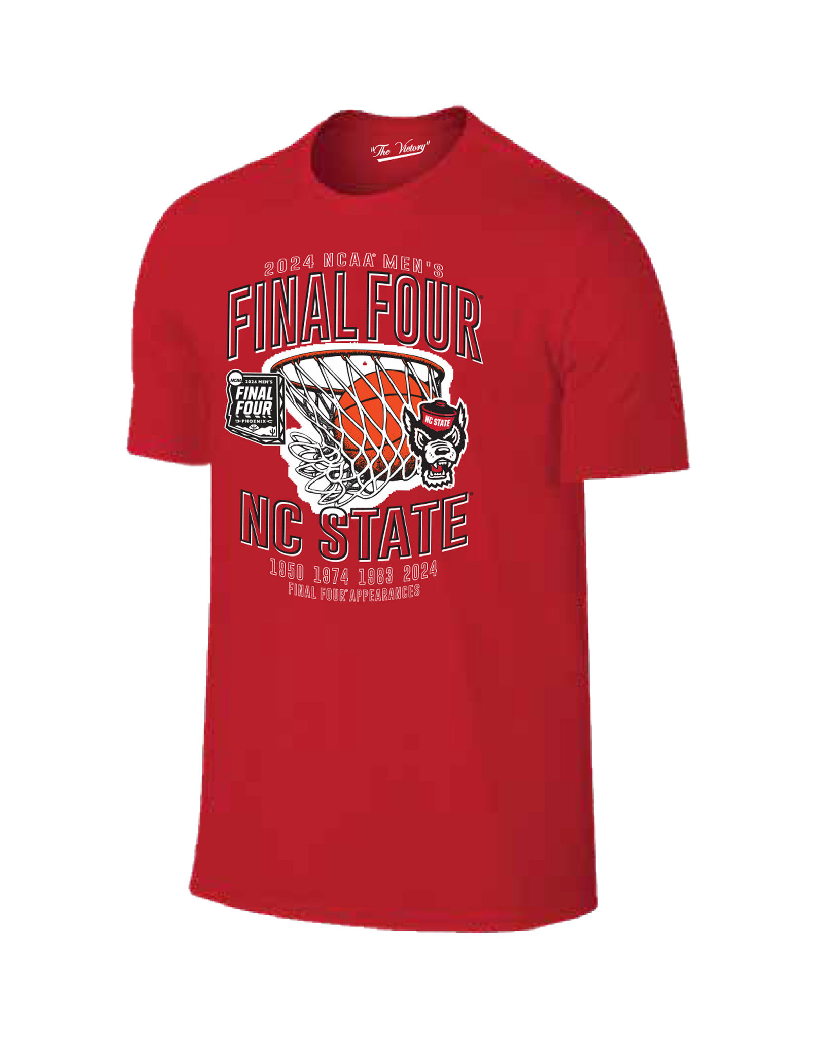 NC State Wolfpack 2024 Men's Basketball Final Four Years Red T-Shirt