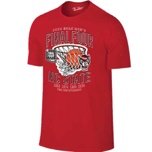 NC State Wolfpack 2024 Men's Basketball Final Four Years Red T-Shirt