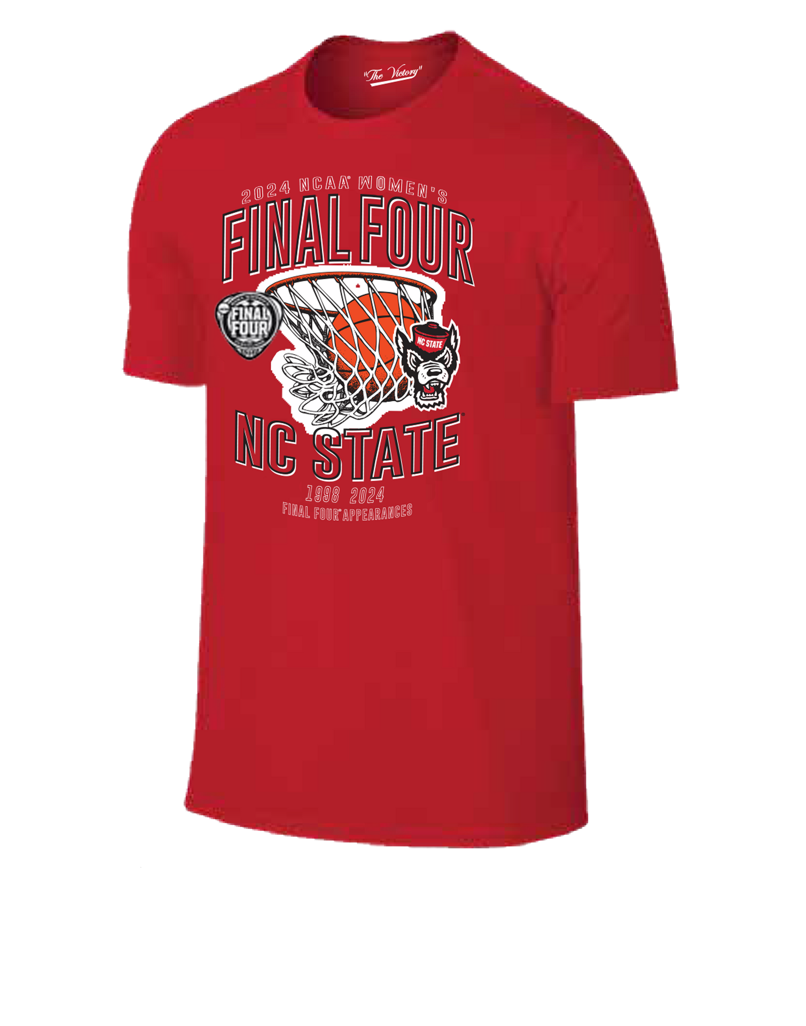 NC State Wolfpack 2024 Women's Basketball Final Four Years Red T-Shirt