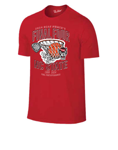 NC State Wolfpack 2024 Women's Basketball Final Four Years Red Youth T-Shirt