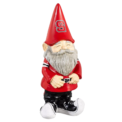 NC State Wolfpack Red Block S Garden Gnome