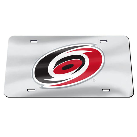 Carolina Hurricanes Silver Laser Cut License Plate