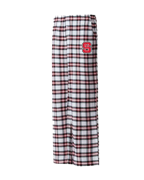 NC State Wolfpack Women's Black/Red Block S Sienna Flannel Pants