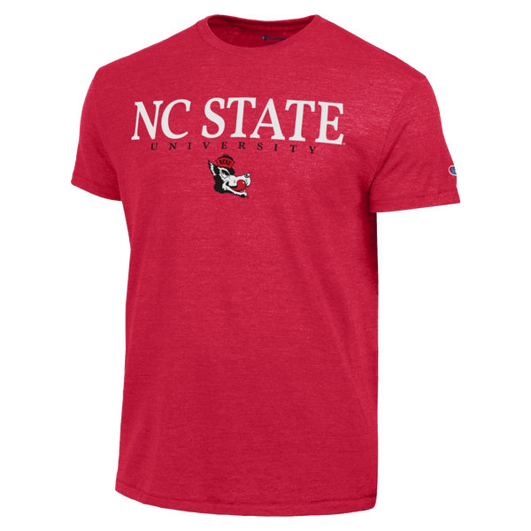 NC State Wolfpack Champion Stacked Vault Slobbering Wolf T-Shirt