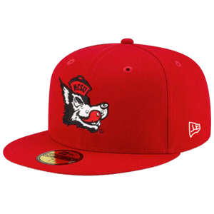 NC State Wolfpack New Era 59Fifty Red Slobbering Wolf Fitted Hat