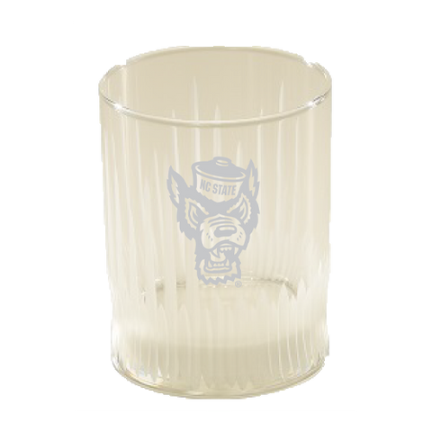 NC State Wolfpack 14 oz Spear-Cut Rocks Glass