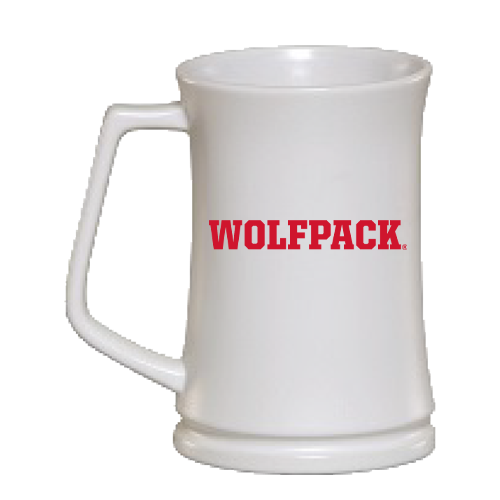 NC State 30oz White Millennium Matte Stein