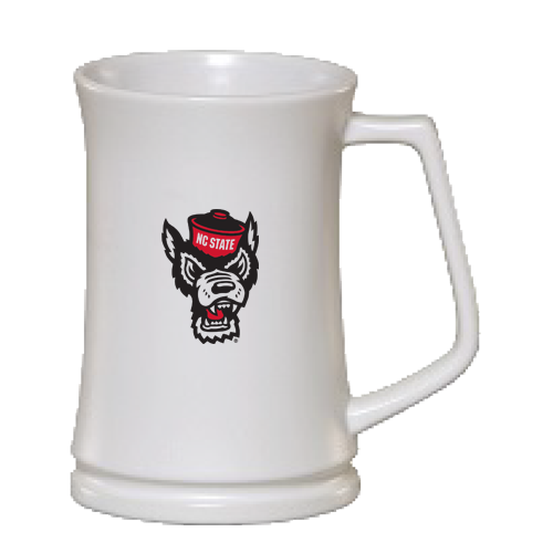 NC State 30oz White Millennium Matte Stein