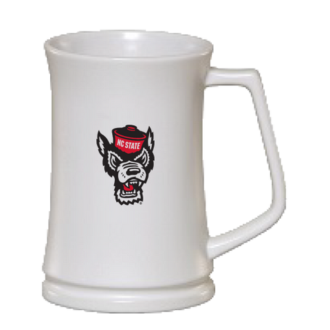 NC State 30oz White Millennium Matte Stein