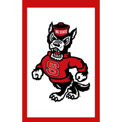 NC State Wolfpack 11"x16" Strutting Wolf Double Sided Garden Flag