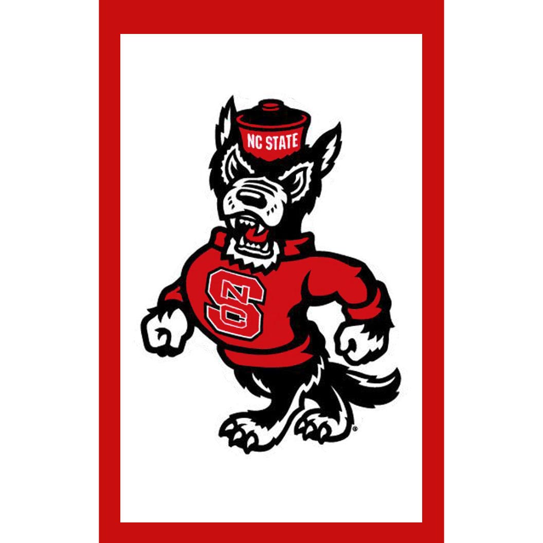 NC State Wolfpack 28"x40" Strutting Wolf Double Sided House Flag