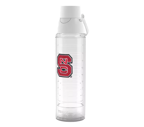 NC State Wolfpack Tervis 24 oz Block S Venture Lite Bottle w/ 2-in-1 VersaLid