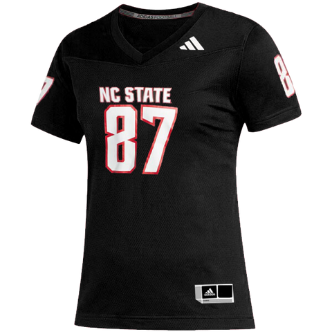 NC State Wolfpack adidas Women's Black #87 Football Jersey