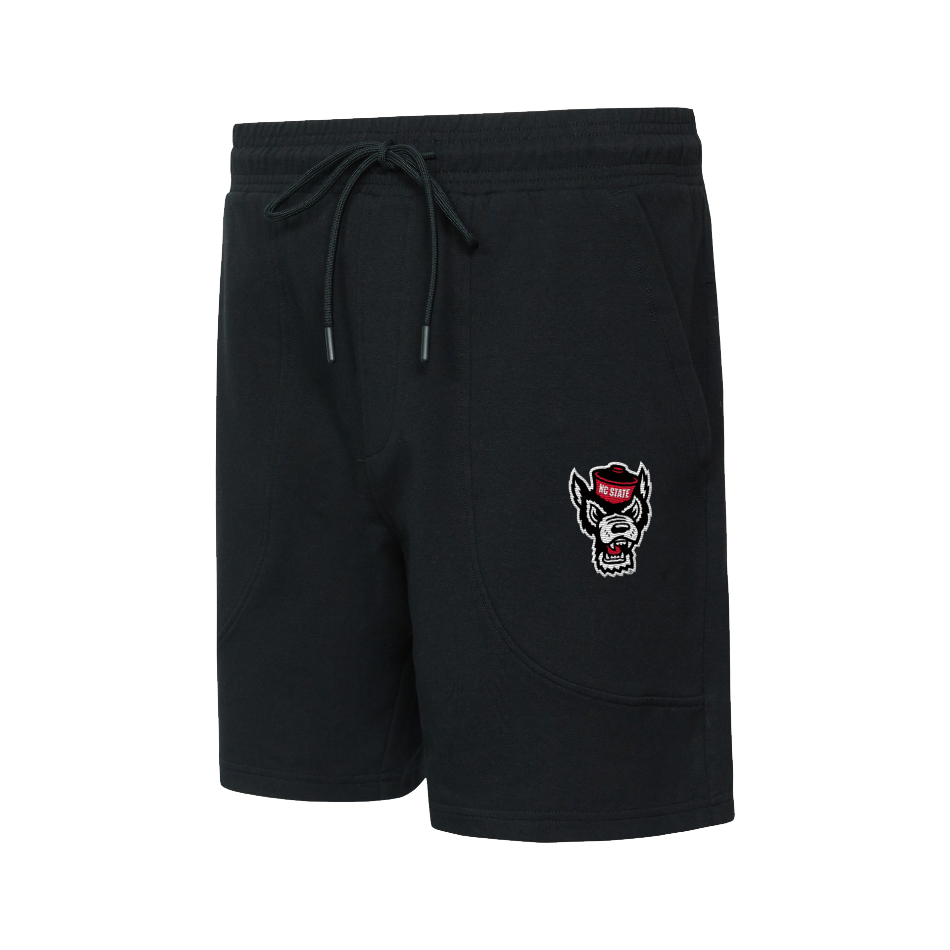 NC State Wolfpack Men's Black Elevation 7 1/2" Inseam French Terry Shorts