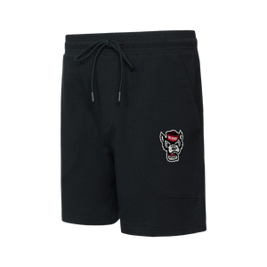 NC State Wolfpack Men's Black Elevation 7 1/2" Inseam French Terry Shorts