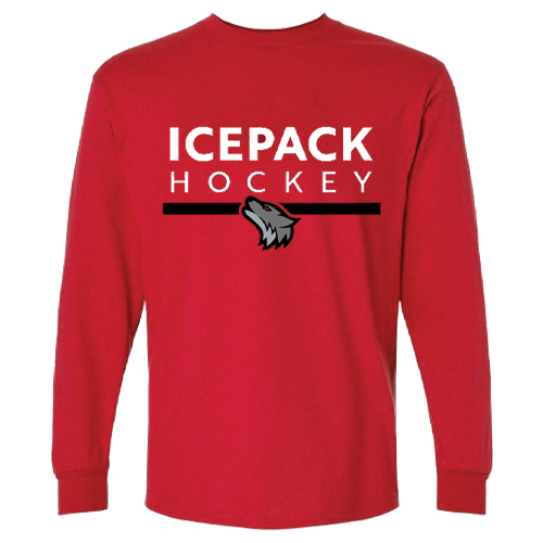 Youth Red Icepack Long Sleeve T-Shirt