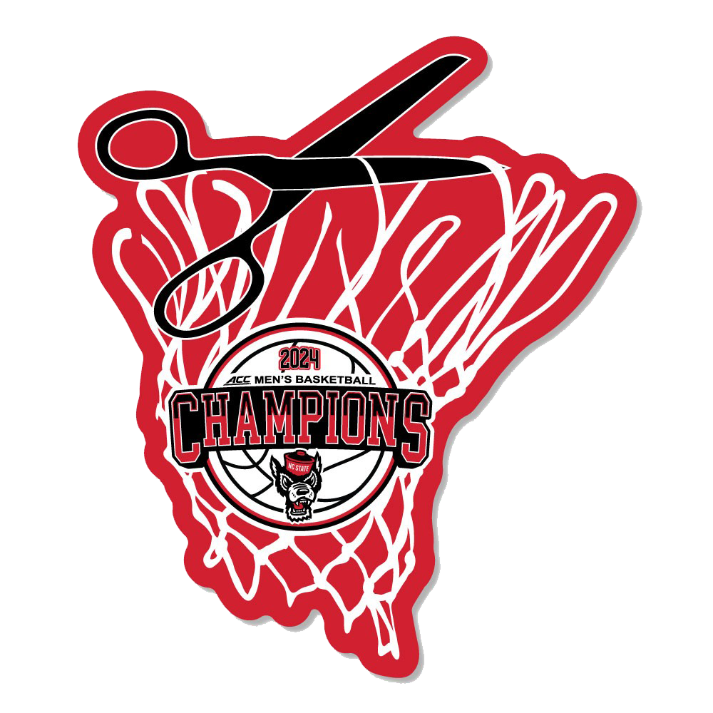 NC State Wolfpack 2024 Men's ACC Basketball Champions Net w/ Scissors Magnet