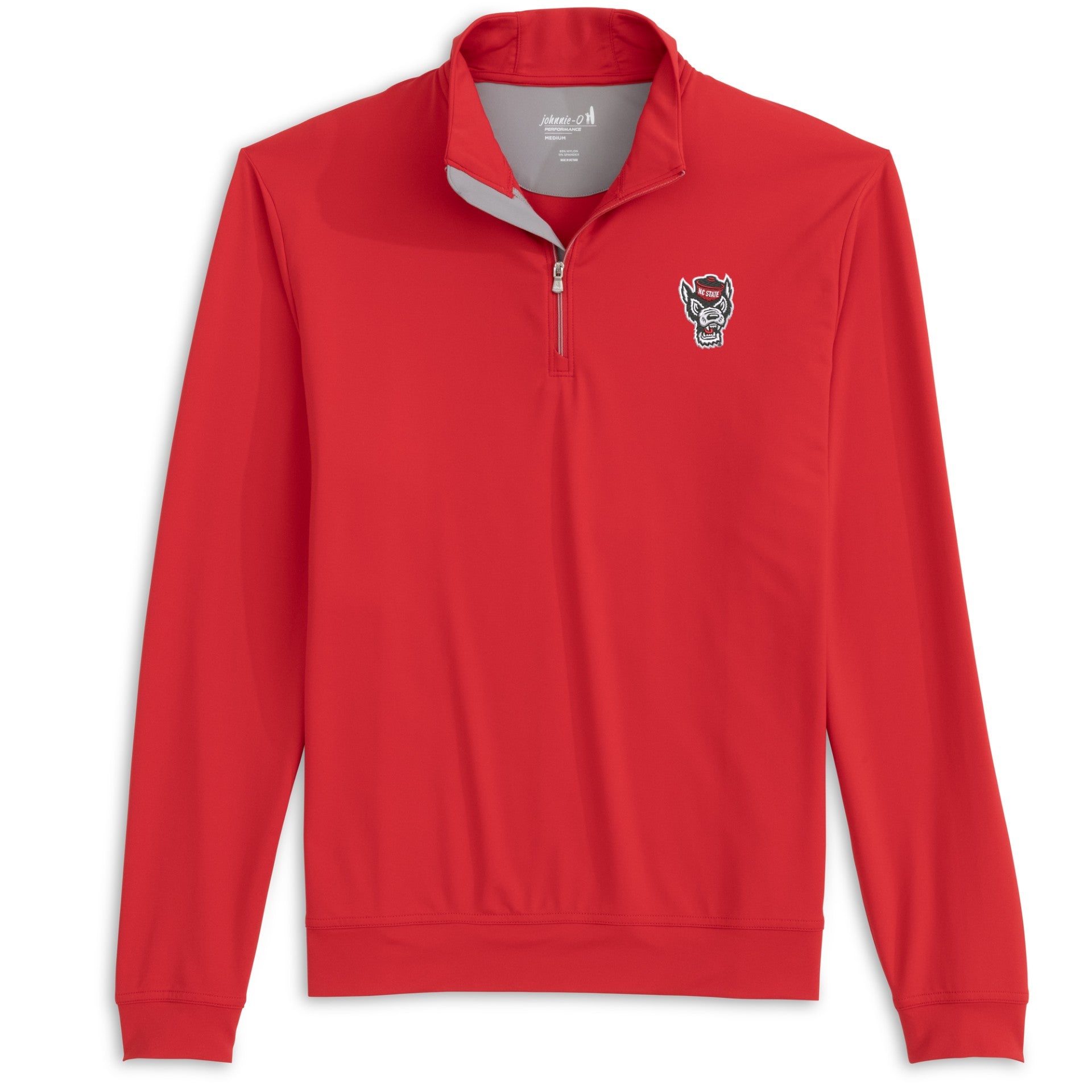NC State Wolfpack Johnnie-O Red Motion 1/4 Zip Pullover