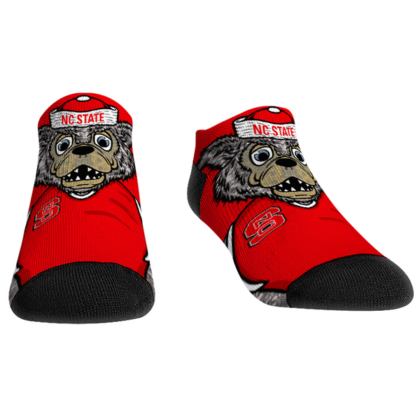 NC State Wolfpack Youth Mr Wuf Low Cut Socks