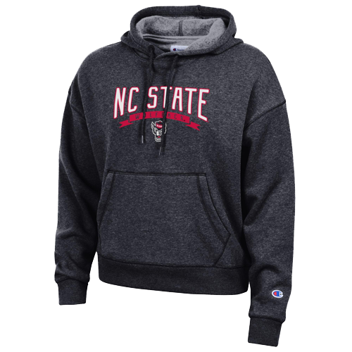 NC State Wolfpack Women's Champion Black Triumph Fleece Hood