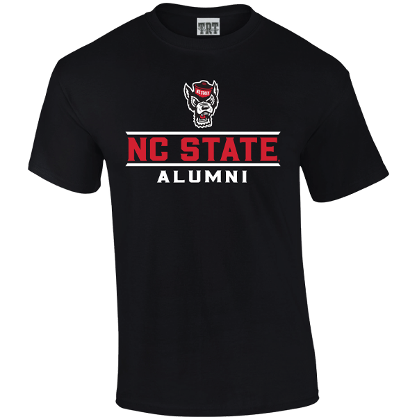 NC State Wolfpack TRT Black Wolfhead Alumni T-Shirt