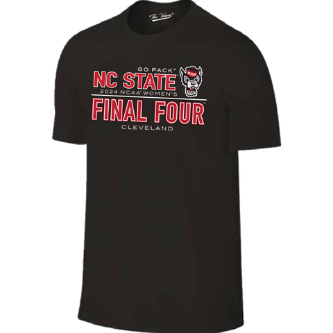 NC State Wolfpack 2024 Women's Basketball Final Four Black T-Shirt