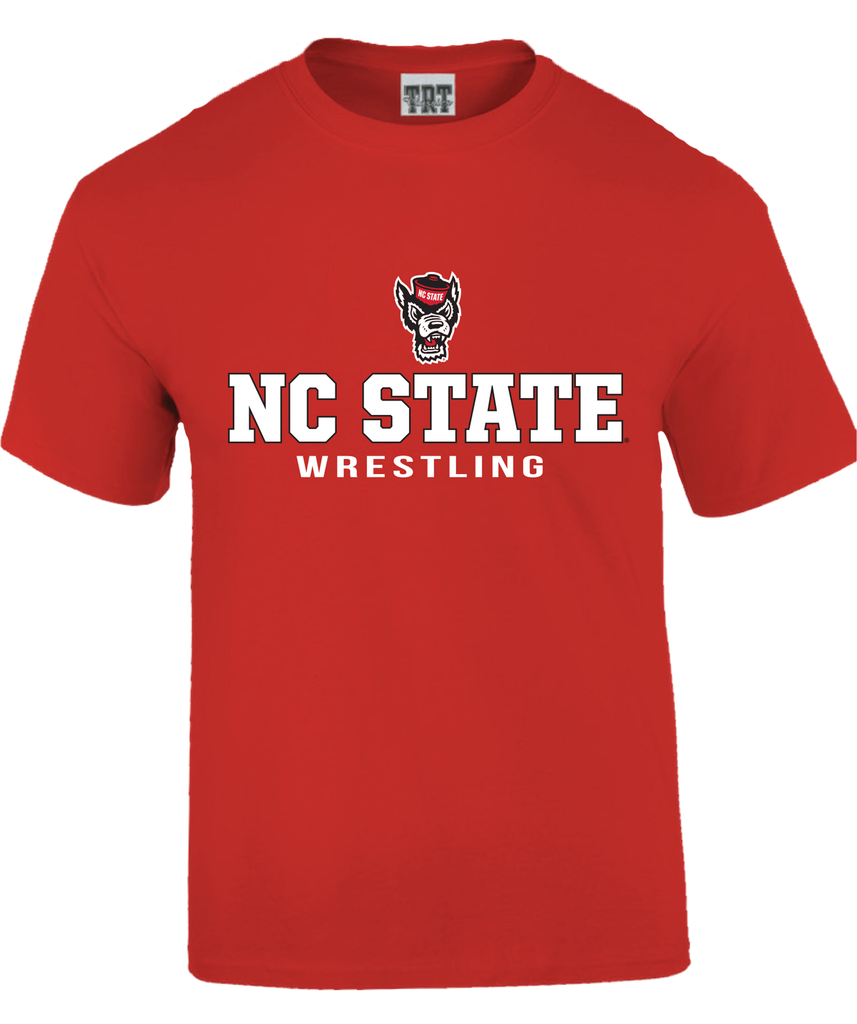 NC State Wolfpack Youth Red Wolfhead Wrestling T-Shirt