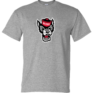 NC State Wolfpack Youth Sports Grey Wolfhead T-Shirt