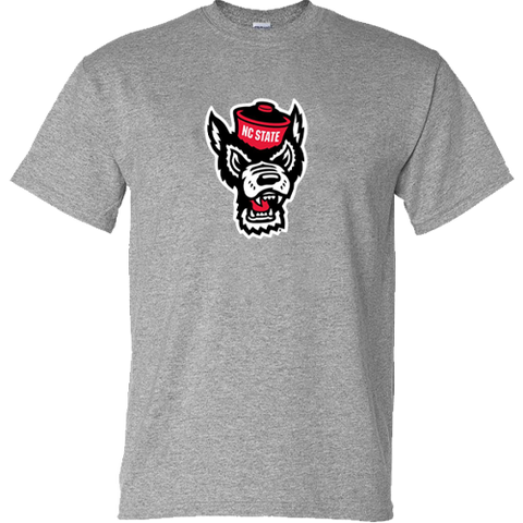 NC State Wolfpack Youth Sports Grey Wolfhead T-Shirt