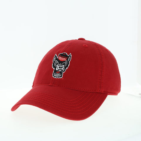 NC State Wolfpack Youth Red Wolfhead Adjustable Hat