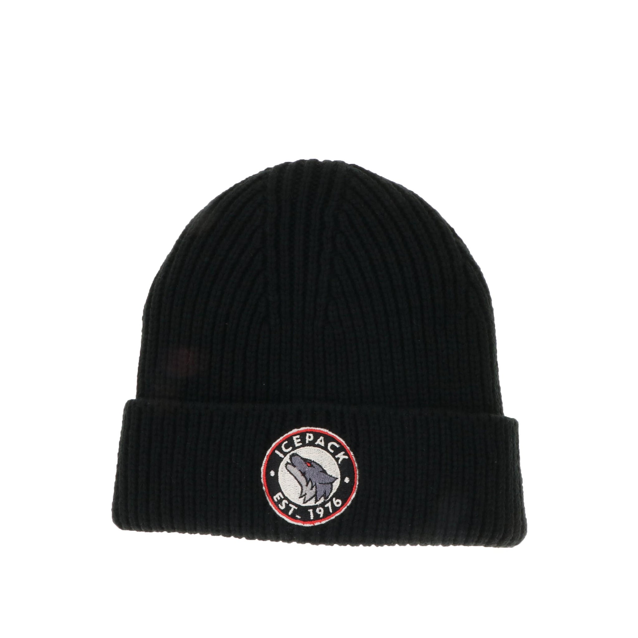 Black Icepack Knitted Beanie