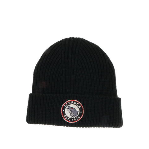 Black Icepack Knitted Beanie