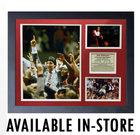 NC State Wolfpack 16x20 Jim Valvano Framed Print